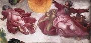 Michelangelo Buonarroti Creation of the Sun, Moon, and Plants Sweden oil painting artist